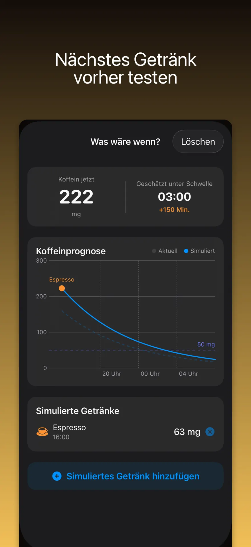 BrewMeter - Koffein Tracker — Produktvorschau 2