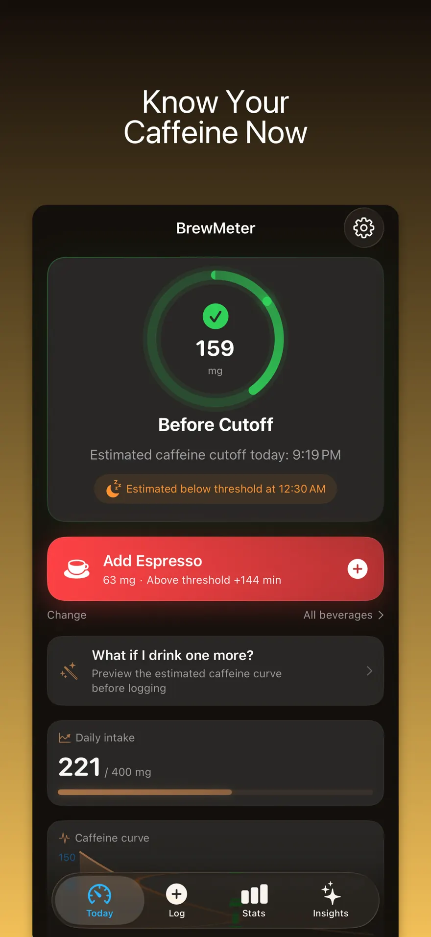 BrewMeter - Caffeine Tracker — Product preview 1
