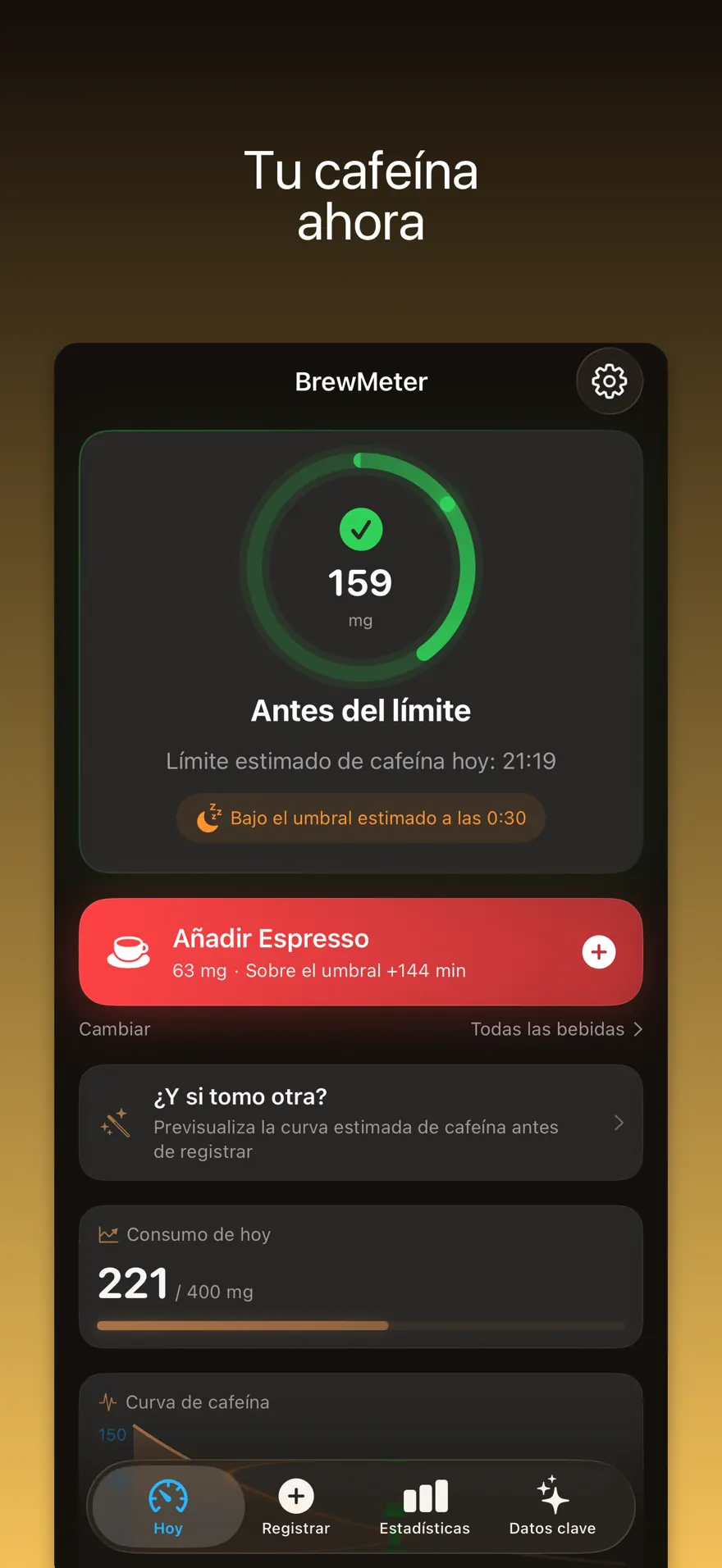 BrewMeter - Cafeína y Sueño — Vista previa del producto 1