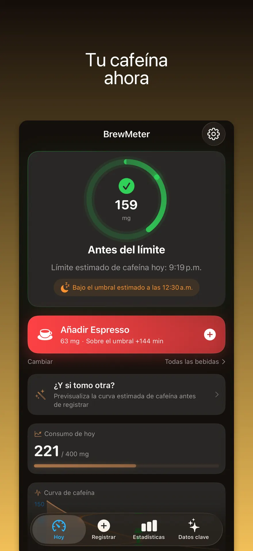 BrewMeter - Cafeína y Sueño — Vista previa del producto 1