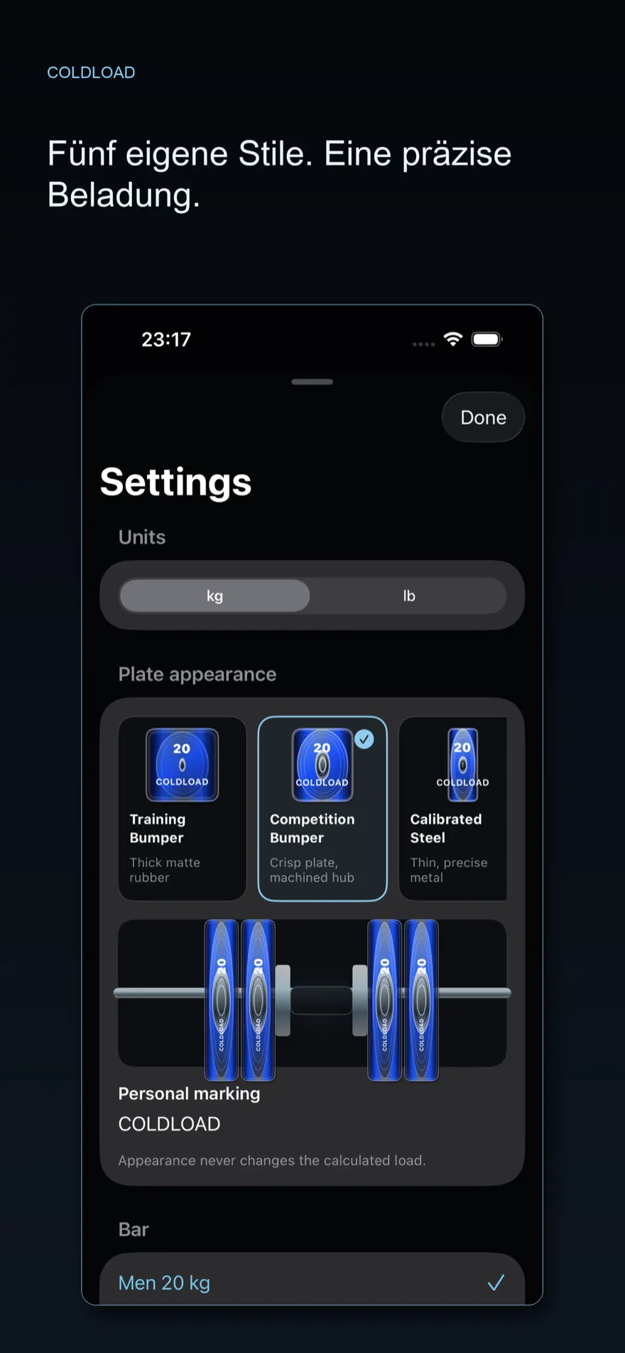 ColdLoad: Plate Calculator — Produktvorschau 2