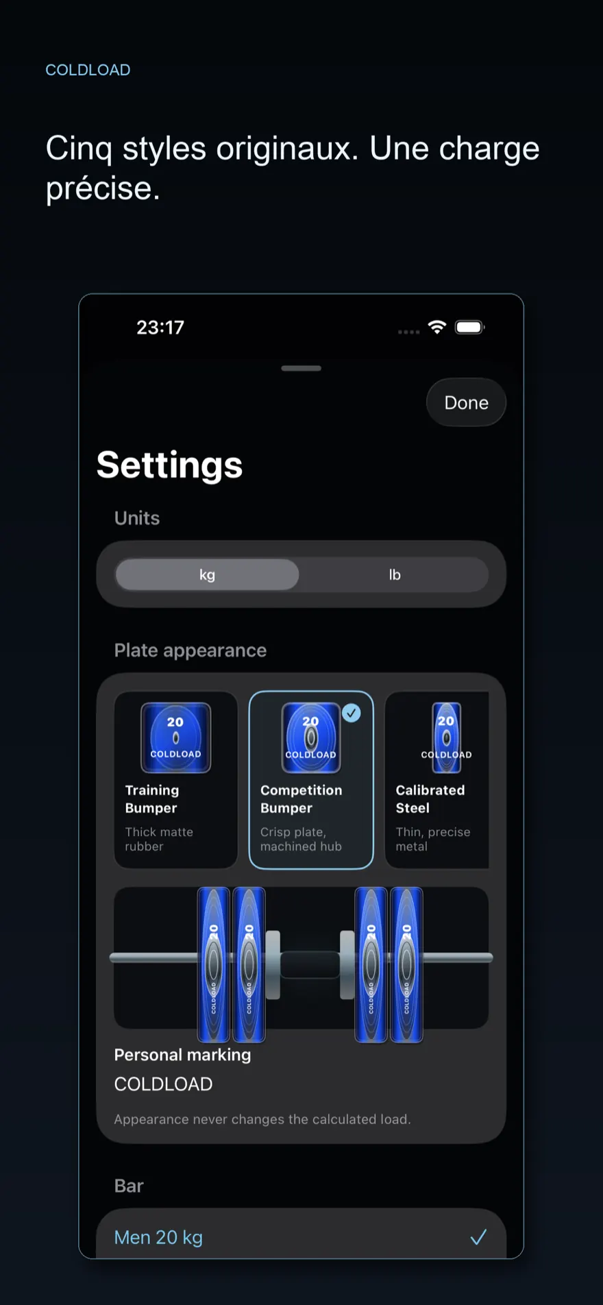 ColdLoad: Plate Calculator — Aperçu du produit 2