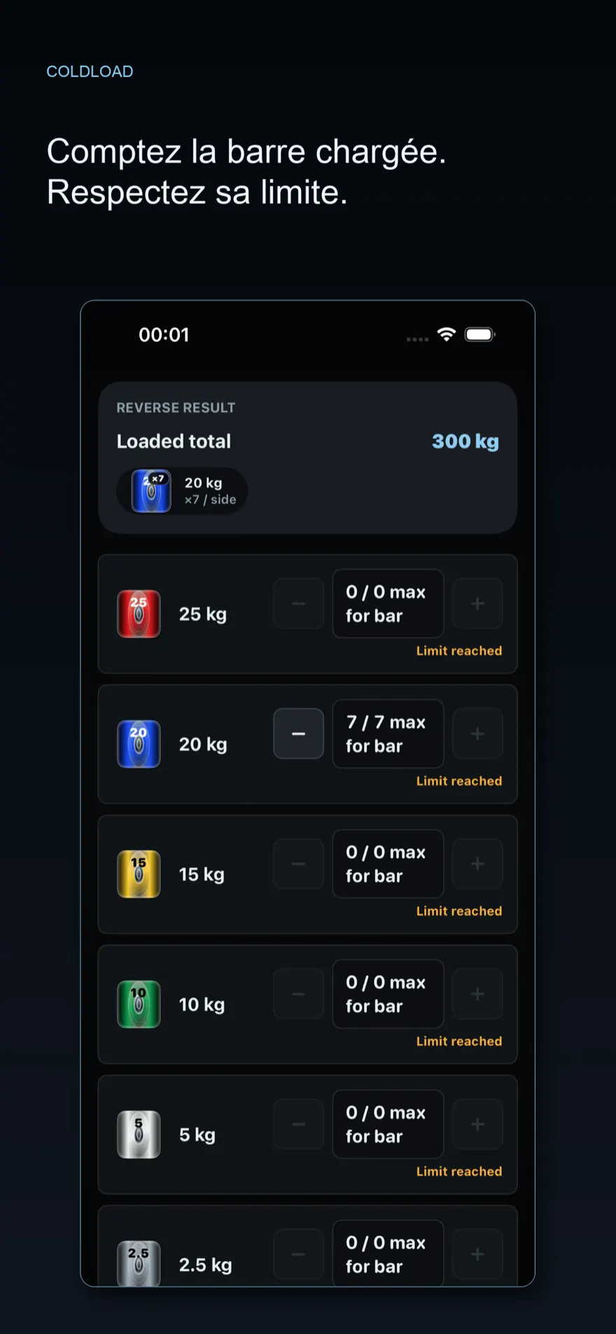 ColdLoad: Plate Calculator — Aperçu du produit 3