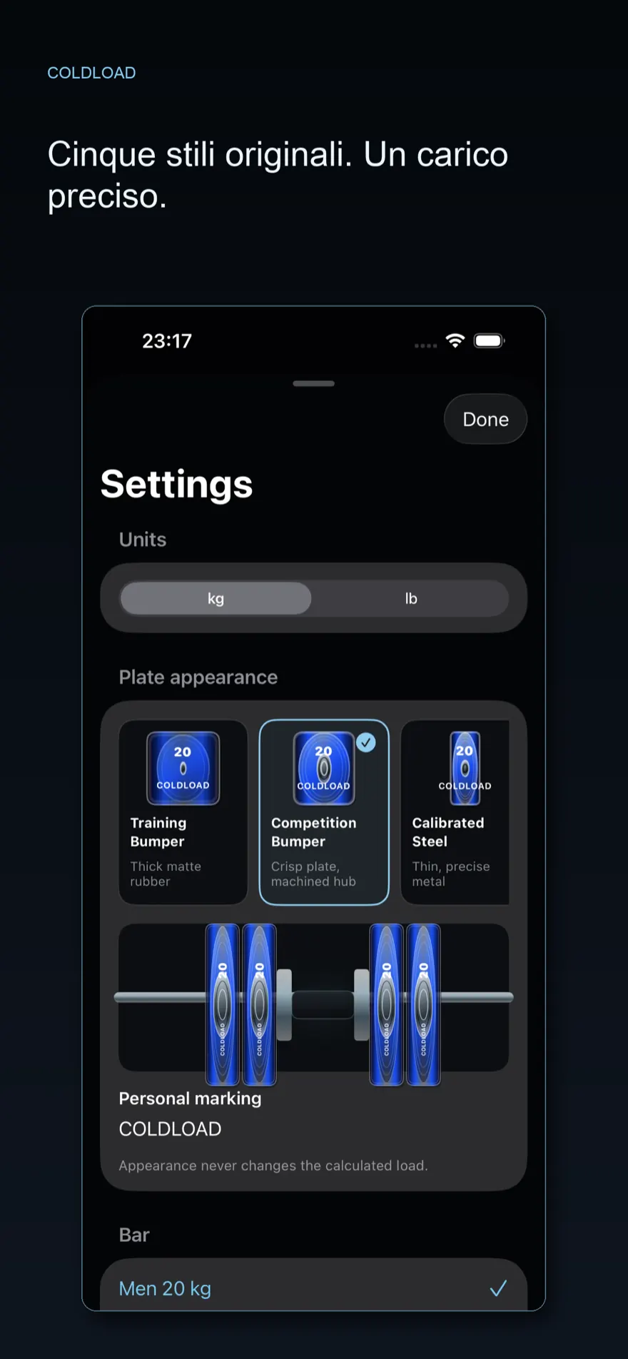 ColdLoad: Plate Calculator — Anteprima del prodotto 2