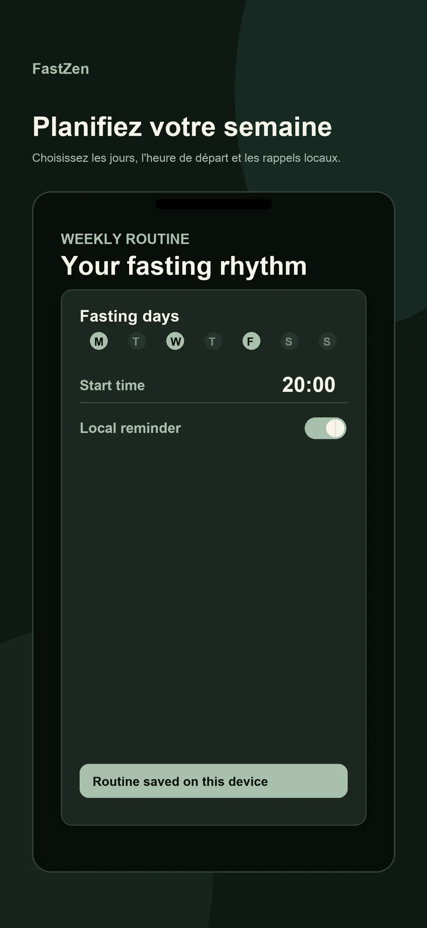 FastZen : Routine de jeûne — Aperçu du produit 2