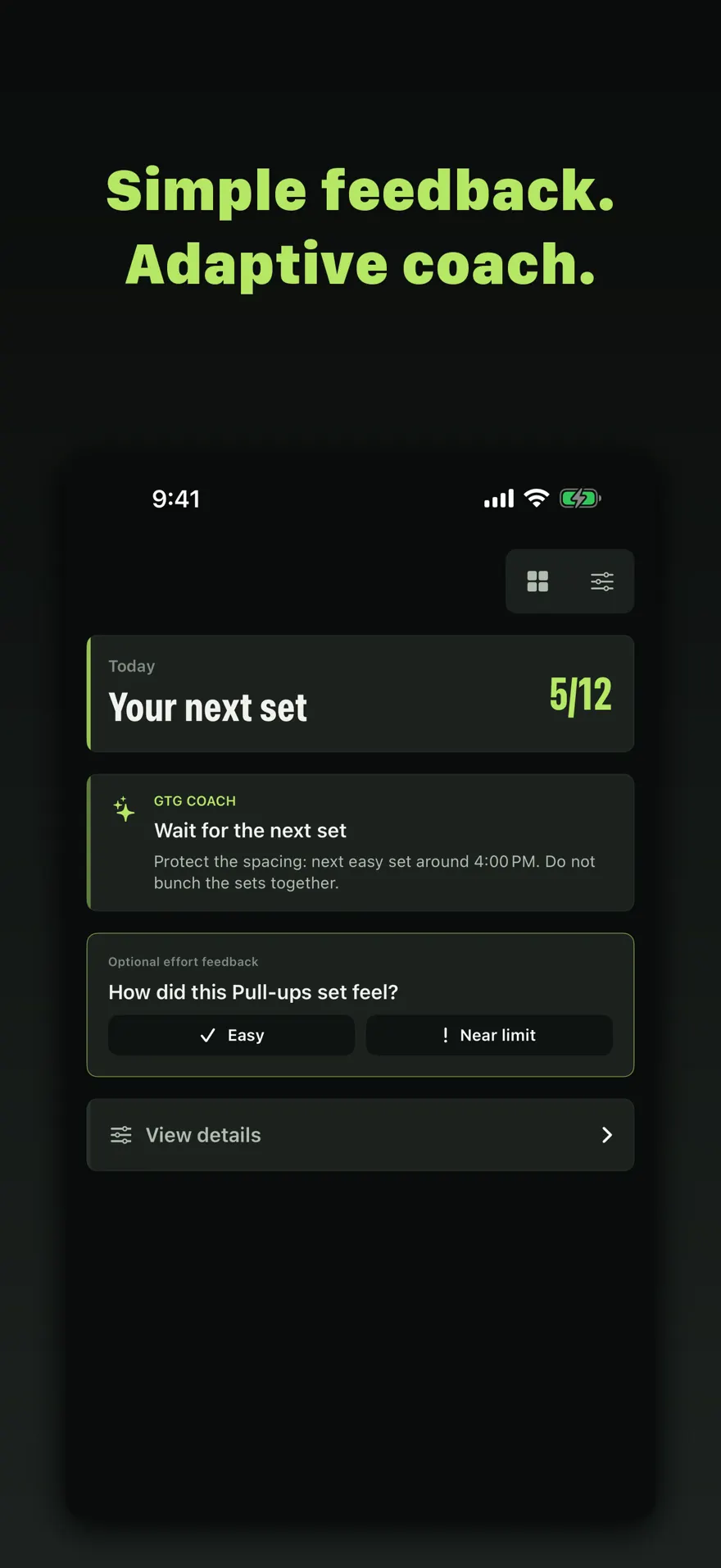 GrooveLog: Pull-Up Coach — Product preview 2