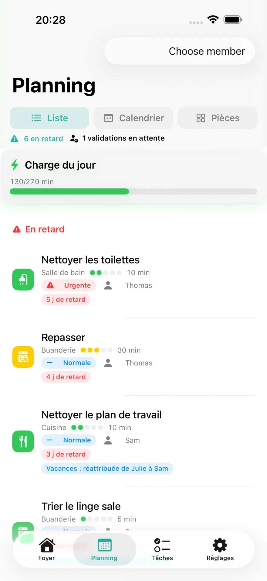 NeatShift: Planning ménage — Aperçu du produit 3