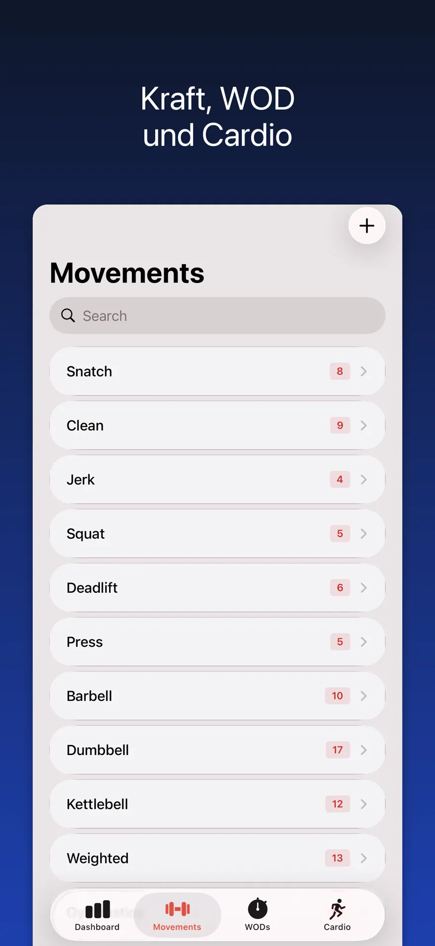 PRVault: PR & 1RM Tracker — Produktvorschau 2