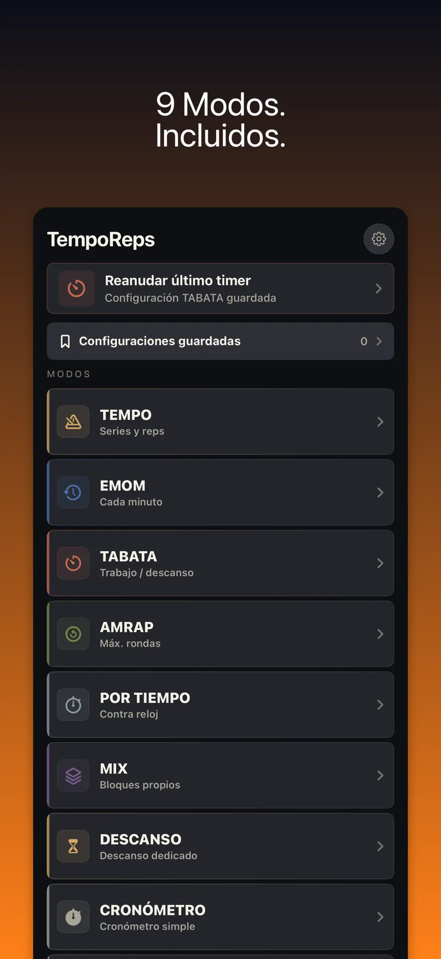 TempoReps: Timer Gimnasio — Vista previa del producto 1