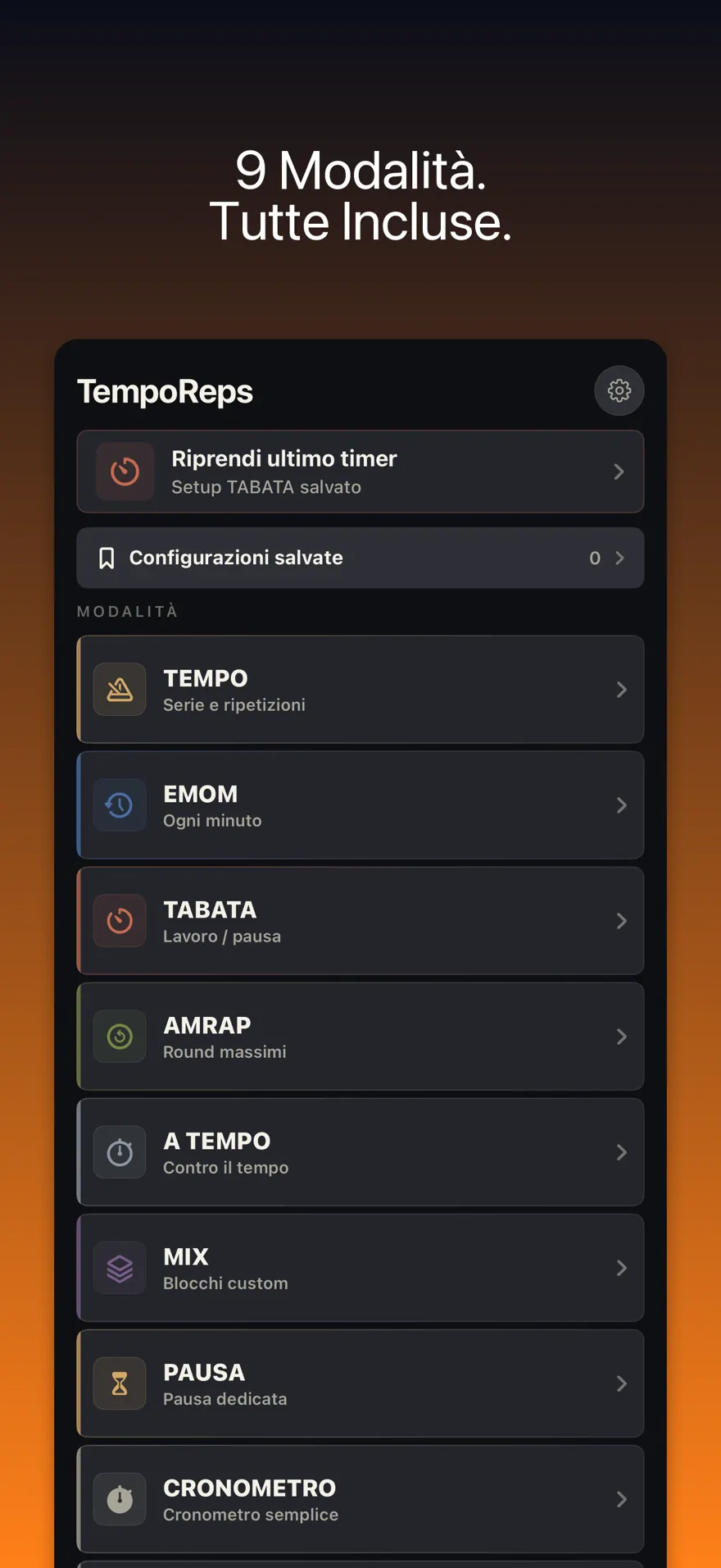 TempoReps: Timer Palestra — Anteprima del prodotto 1