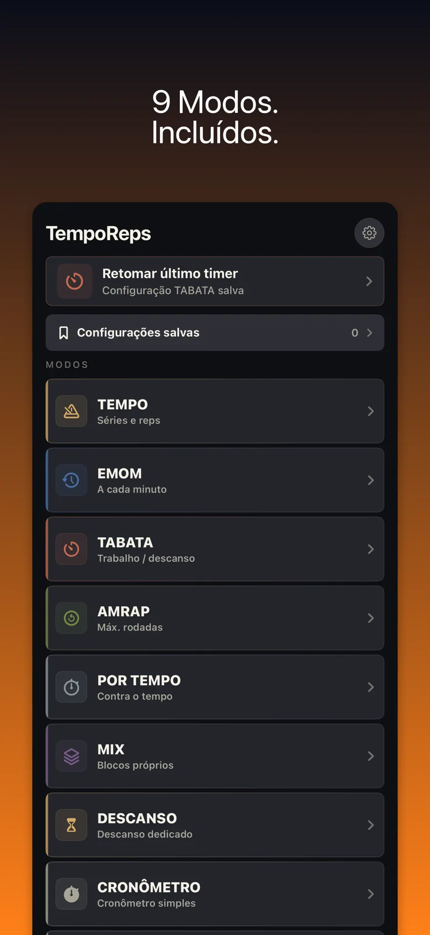 TempoReps: Timer Academia — Prévia do produto 1